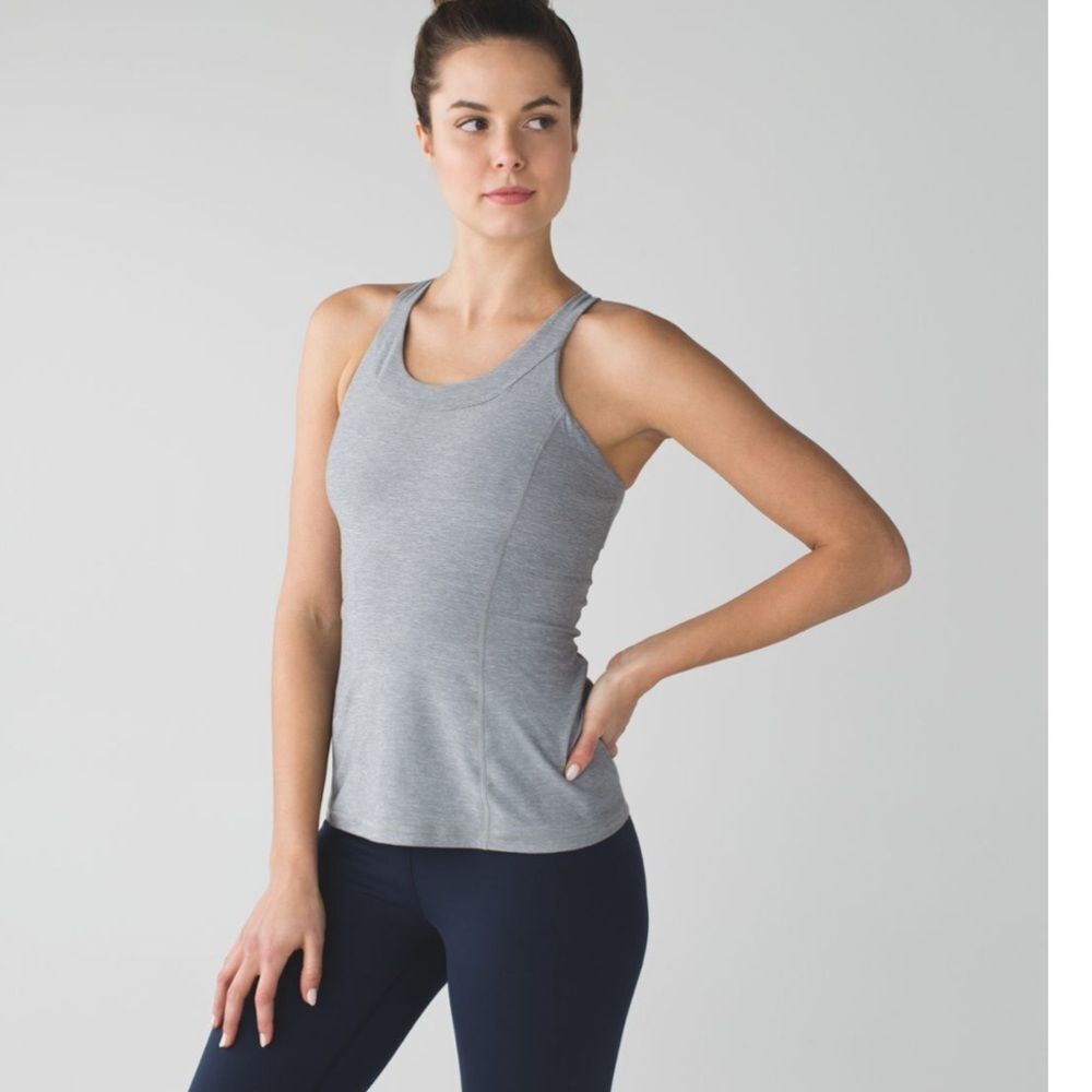 lululemon Enhearten Tank grey size 4